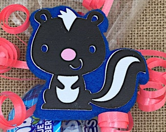 Woodland Birthday Party - Woodland Animals Baby Shower - Forest Animals Baby Shower - Woodland Creatures Baby Shower - Skunk Favor Bag Tag