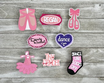 Ballet Cutout, Tutu Cutouts, Dance Recital Cutouts, Ballet Slipper Die Cuts, Scrapbook Supplies, Homecoming Mum Supplies, Homecoming Cutouts