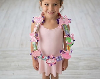 Ballet Slipper Necklace, Ballet Party, Ballerina 4th Birthday, Ballerina Baby Shower, Ballerina Birthday Favor, First Dance Recital Gift lei