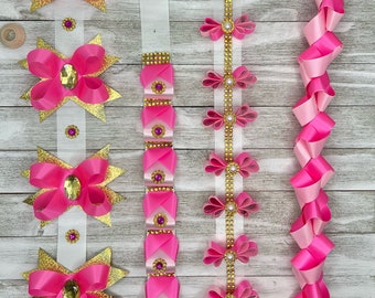 Homecoming Mums Braids, Homecoming Mums Chain, Mums Accessories, Mums for Homecoming Supplies, Senior Homecoming Mums Ribbon, Mum Homecoming