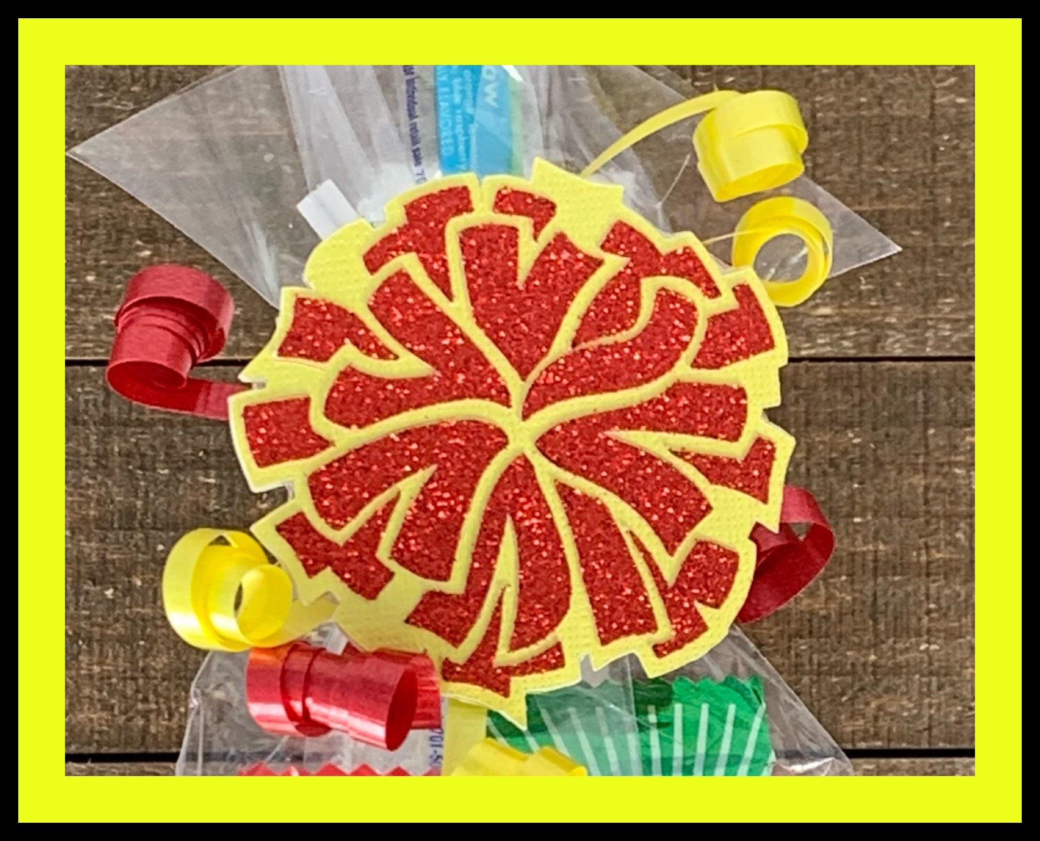 Cheerleader Pom Poms Cheer Pom Pom Tag Cheerleading Award Etsy UK