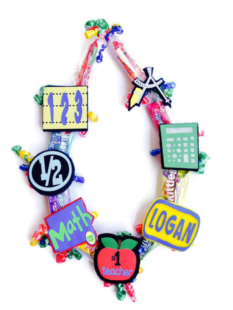 Personalized Teacher Gift Teacher Gifts Gifts for Teacher Teacher Candy Lei Gift for Math Teacher Teacher Candy