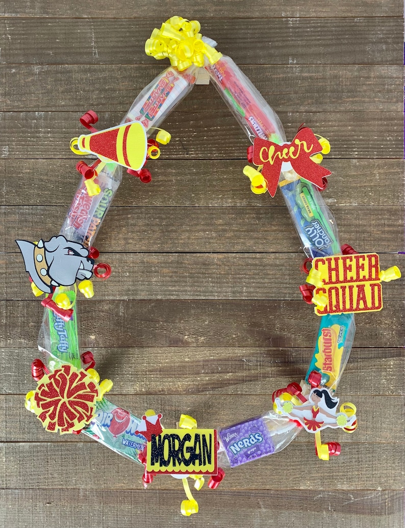 Cheer Squad, Cheer Coach Gift, Cheerleader Gift, Senior Cheer Mom, Cheer Senior Night, Cheer Competition Gift, Cheer Captain Gift, Candy Lei image 3