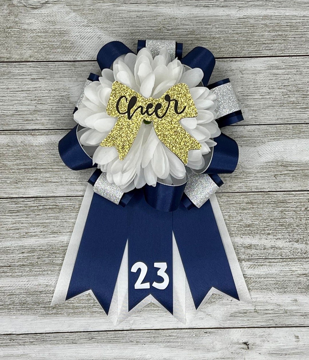 Custom Cheer Pin Me Ribbons! Went out to their new 🏠 #cheer #cheerlif