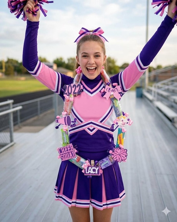 Cheer Squad, Cheer Coach Gift, Cheerleader Gift, Senior Cheer Mom, Cheer Senior Night, Cheer Competition Gift, Cheer Captain Gift, Candy Lei