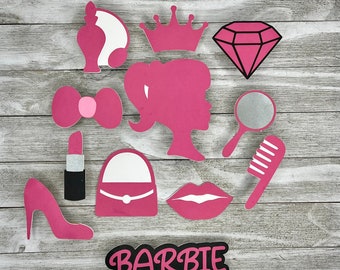 Girl Cutouts, Doll Die Cuts, Glamour Shapes, Fashion Theme Party, Pink Embellishments, Glam Birthday, Fashionista Designs, Die-Cutting