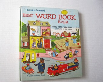 Richard Scarry's Best Word Book Ever, A Giant Golden Book, Published in 1991, Practically New Condition
