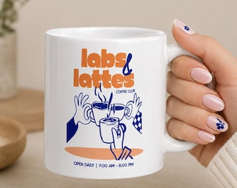 Labs & Lattes Coffee Club Mug, Cancer Patient Gift, Chemo Mug, Infusion Day Gift, Oncology Coffee Mug, 11oz 15oz 20oz