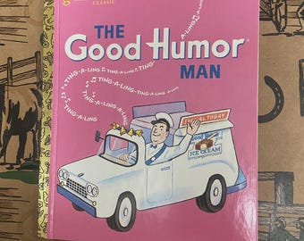 Vintage Good Humor Ice Cream Truck Man Little Golden Book