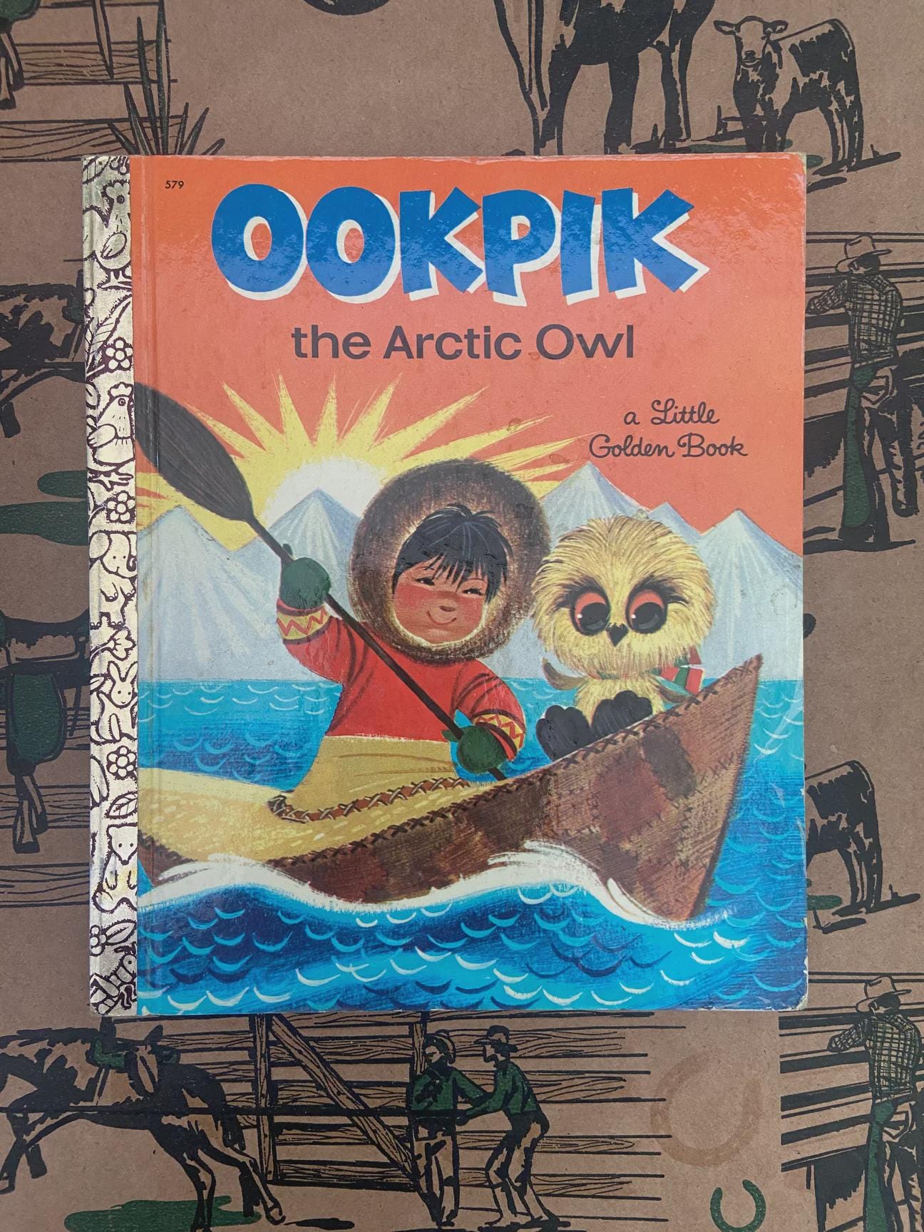 Vintage Little Golden Book Ookpik The Arctic Owl Letter A First Edition