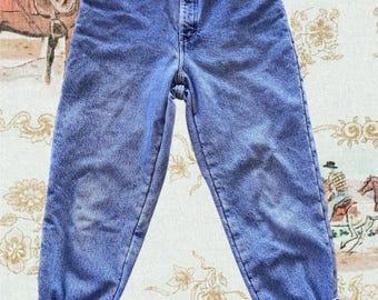 Vintage L.L. Bean Flannel Lined Women's Denim Jeans Size 28" Waist Made in USA
