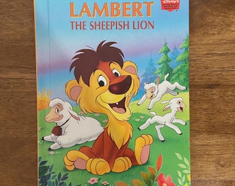 Vintage Disney's World Of Reading Book Lambert The Sheepish Lion