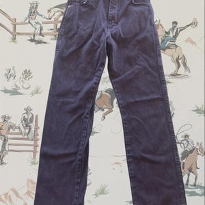 Wrangler Cowboy Cut Youth Boys Black Denim Jeans Size 16 Regular Western Wear image 2