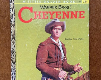 Vintage Little Golden Book Warner Bros. Cheyenne Western First Edition Letter A 1958