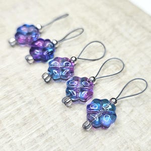 Moody Clovers Stitch Markers Set, Snag-free for knitting
