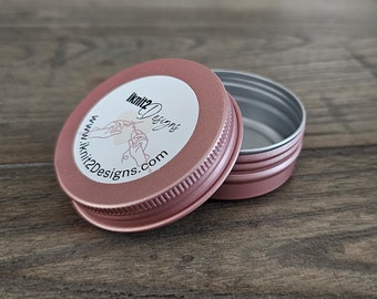 iknit2Designs Storage Tin, Screw top lid