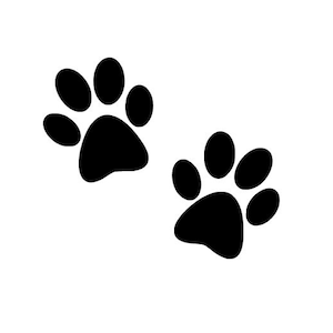 10 1.6" to 2.5" Dog Cat Paw Prints /A Shrinking Prints car wall stickers decals