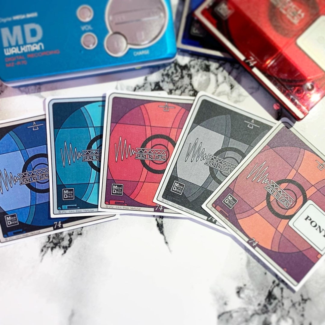 Minidisc Stickers or Mini Disc Etsy