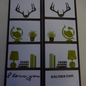 Bookcase Gatefold Card