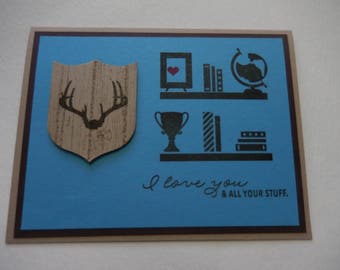 Antler Picture Love Card