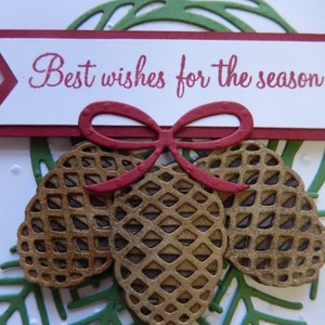 3 Pinecones Christmas Card image 3