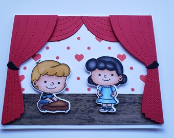 Peanuts Lucy and Schroeder True Love Card