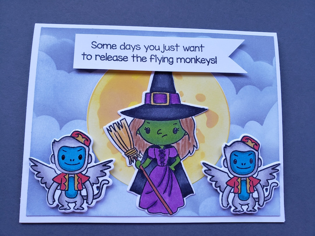 Wizard of Oz Flying Monkeys Card - Etsy