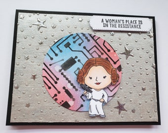 Star Wars Leia and the Resistance Card