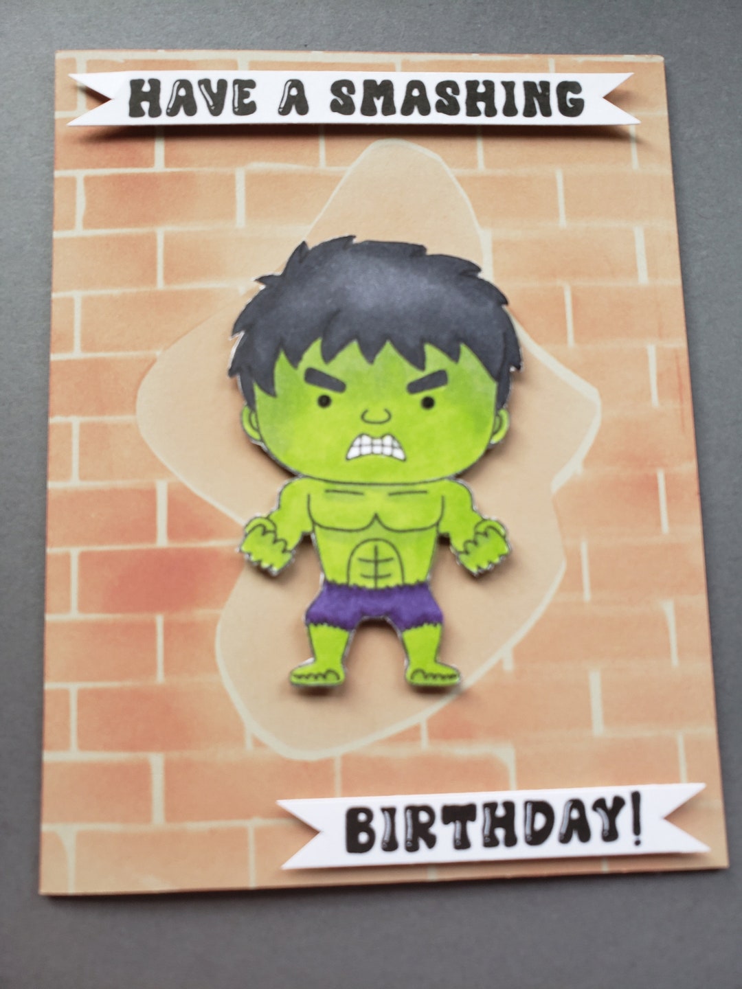 The Hulk Birthday Card - Etsy