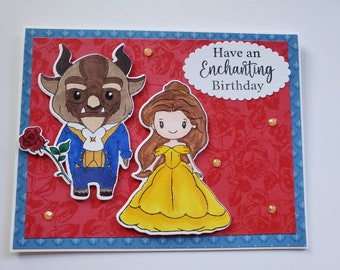 Disney's Beauty and the Beast Birthday Card