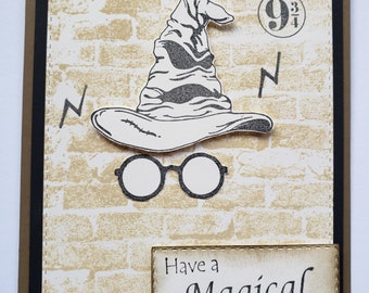 Harry Potter Sorting Hat Birthday Card