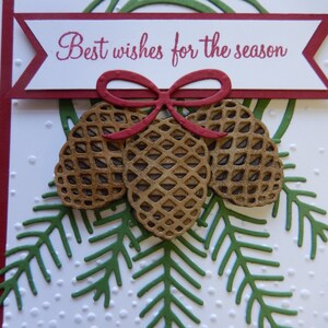 3 Pinecones Christmas Card image 2