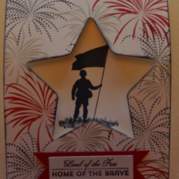 Home of the Brave 4th of July Card