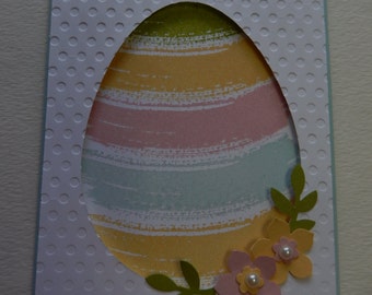 Pastel Watercolor Easter Egg Card