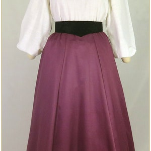 Victorian Boysenberry Cotton Twill Skirt, Last 2 Skirts