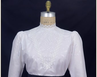 Edwardian White Cotton Blouse