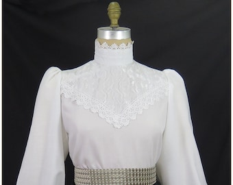 Victorian Lace Broadcloth Blouse