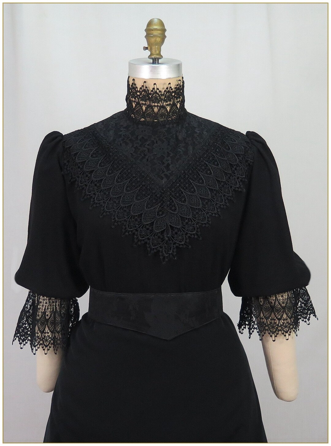 Black Colour linen blouse vanilla