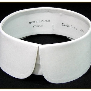 Round Tip Detachable Stiff Collar, Sizes 18"- 20", Available in Whole and Half Sizes