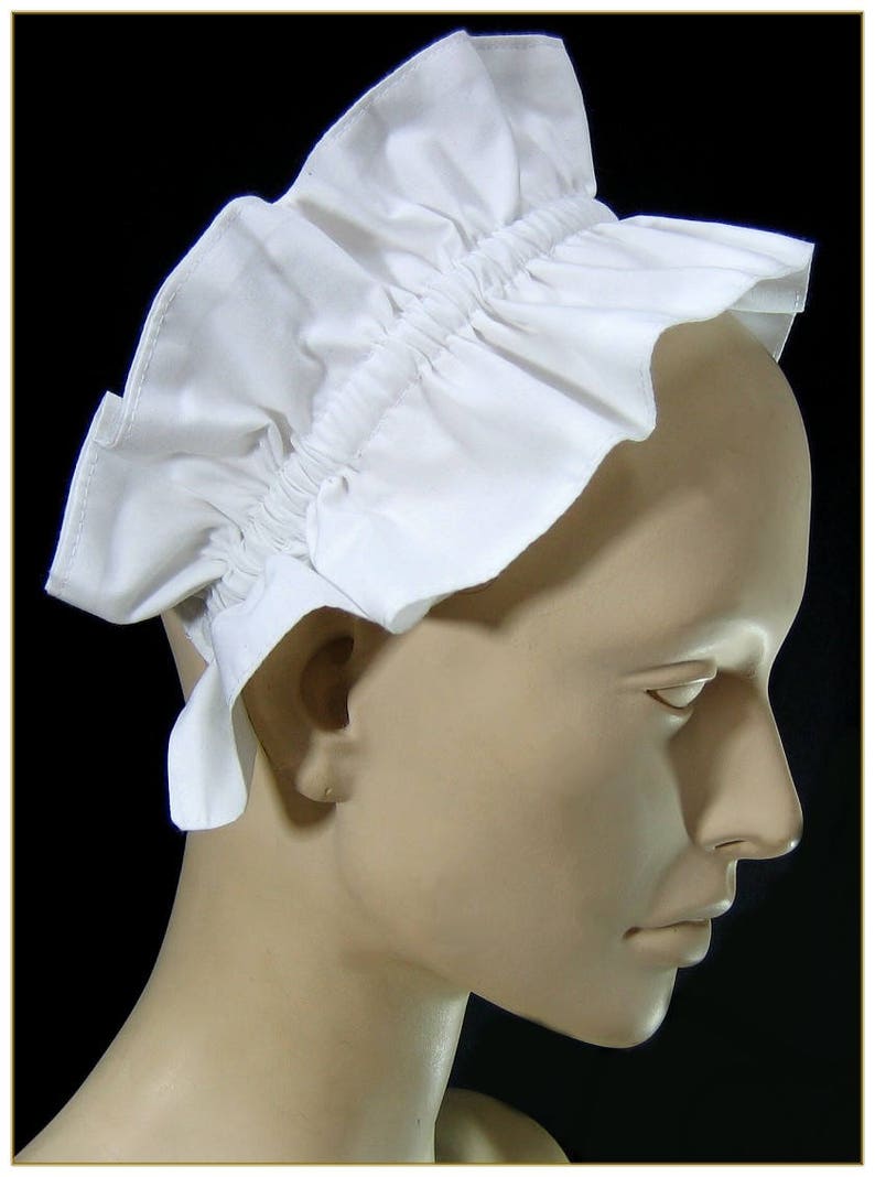 Victorian Edwardian Apron, Maid Costume & Patterns 1900-1915 Maids Headband Cap Hat $26.00 AT vintagedancer.com