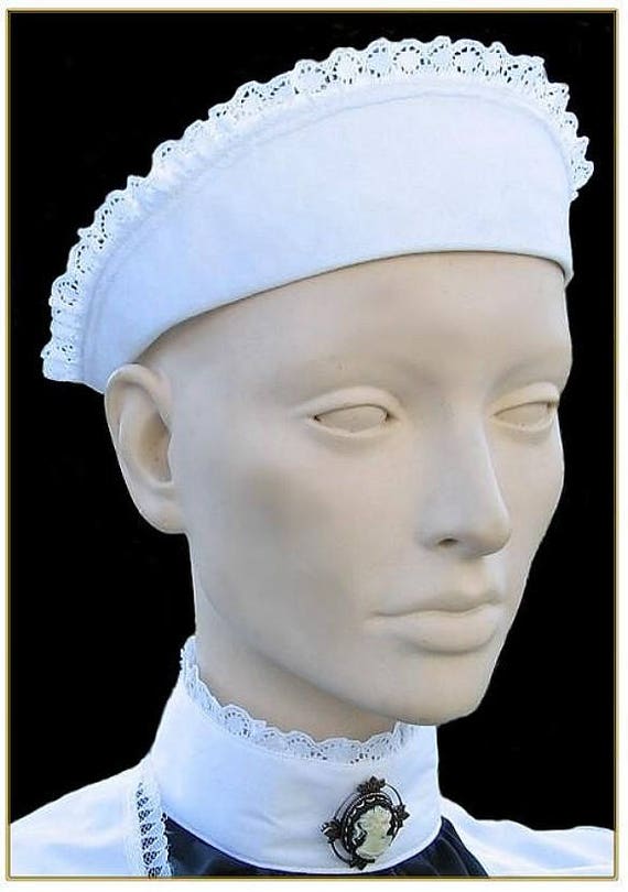 Victorian Maid Cap White Lace Hat Victorian Maid Cap White Lace Hat