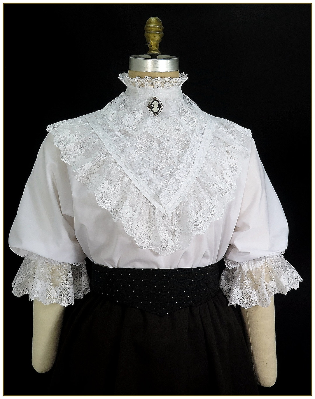 épine double ribbon frill blouse épine double ribbon frill blouse White épine double ribbon frill