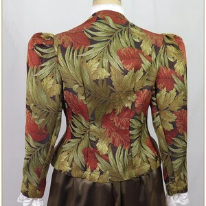 Victorian Leaf Jacquard Jacket - Etsy