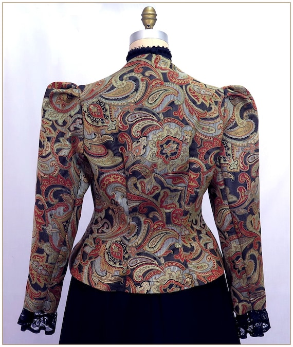 ジャケット・アウター PAISLEY PATTERN JACQUARD COAT Victorian Paisley Jacquard Jacket, Large - Etsy