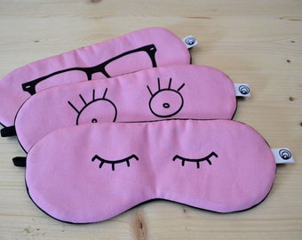 sleep mask. rose