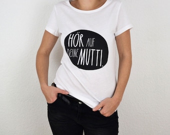 mutti. shirt weiß