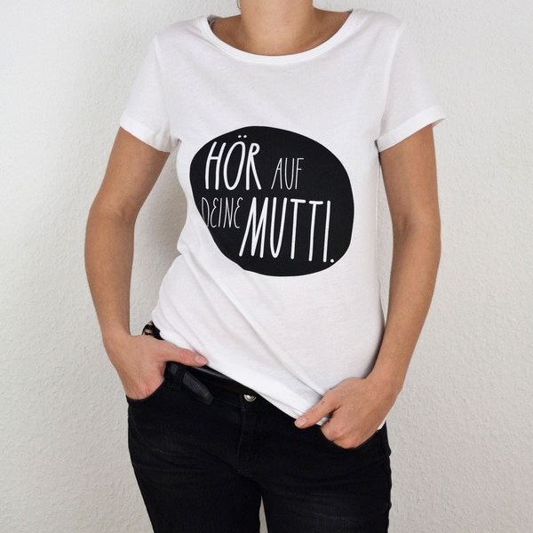 mutti. shirt weiß