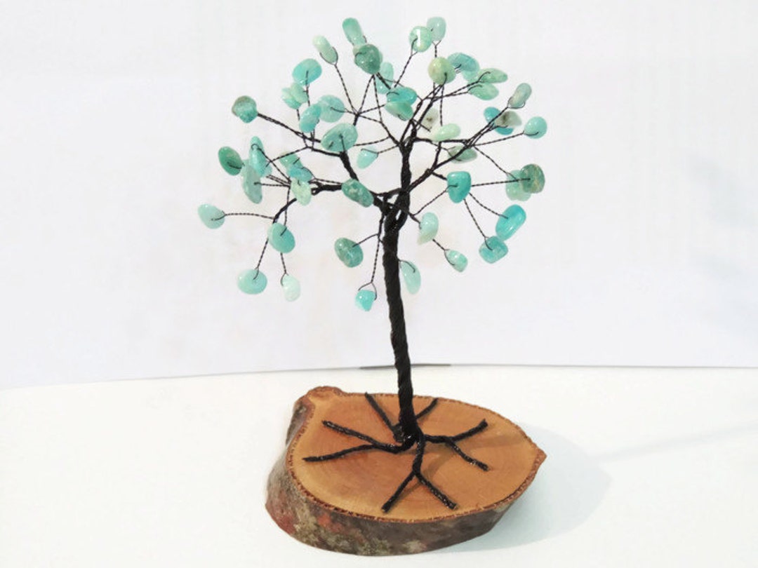 Amazonite Tree Sculpture Gemstone Tree - Etsy