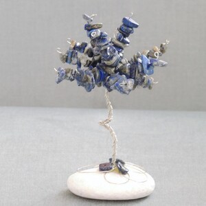 Mini Wire Tree, Lapis Lazuli Gem Tree, Wire Tree of Life, Anniversary ...