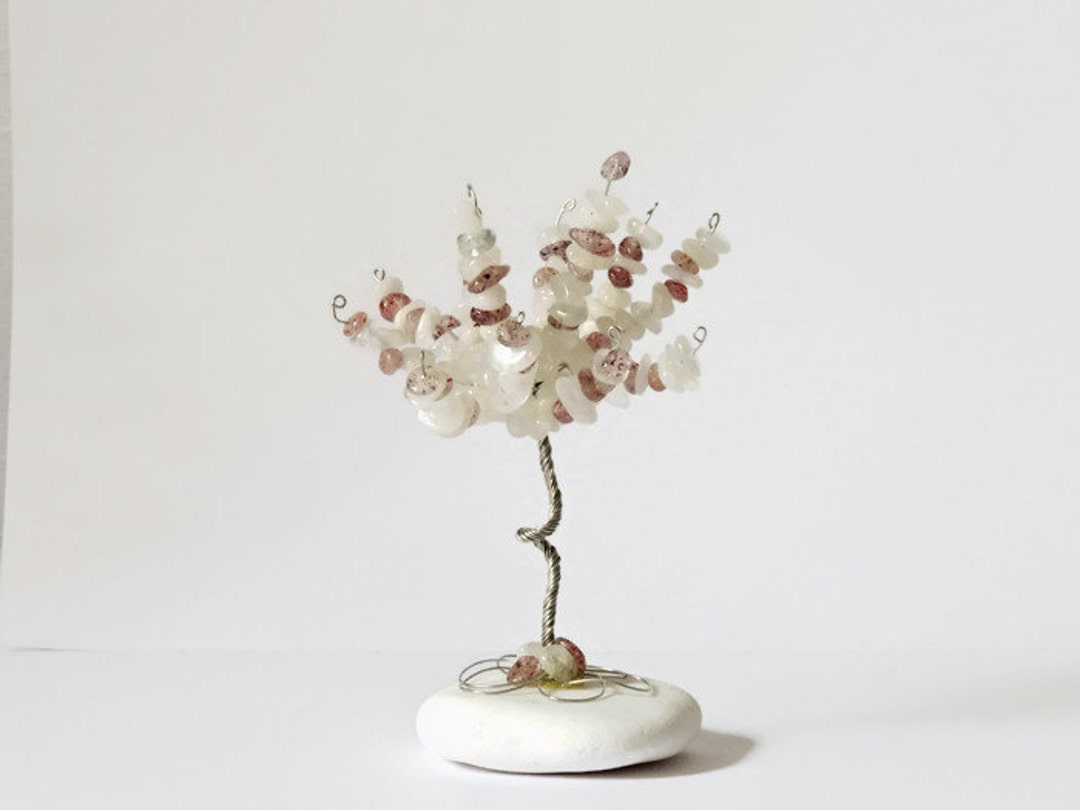 Moonstone Wire Tree, 13th Anniversary Gift, Birthstone for June